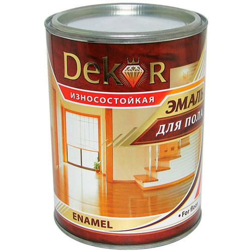 Эмаль ПФ-266 красно-коричневая 0.8кг DEKOR (Кубанские краски)
