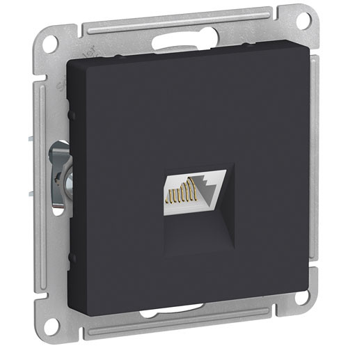 Розетка компьютерная Schneider Electric AtlasDesign карбон