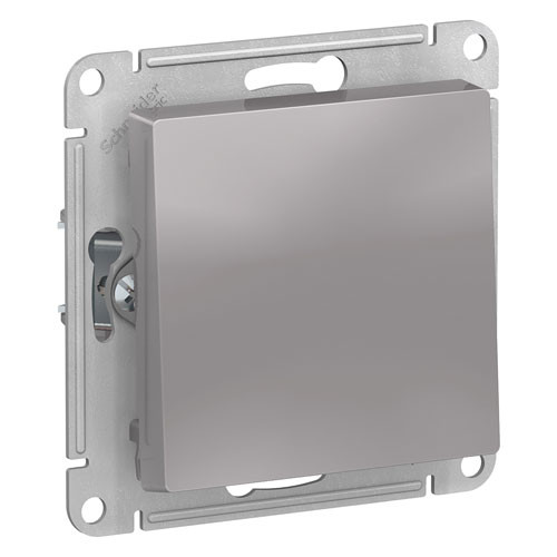 Выключатель одноклавишный СП Schneider Electric AtlasDesign алюминий 