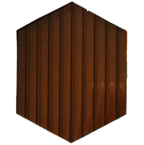 Сотовый поликарбонат  6 мм цвет янтарь 6 м