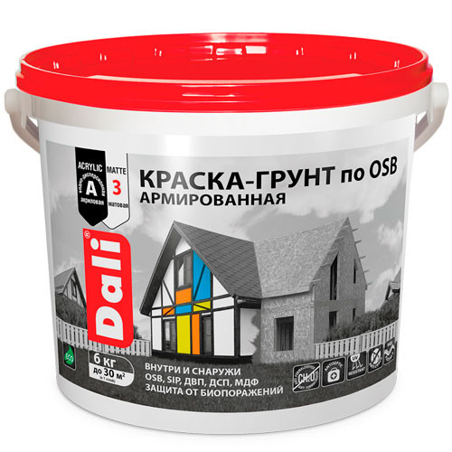 Краска - грунт по OSB армированная DALI  12 кг,
