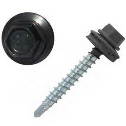 Саморезы кровельные 4.8*70 (100 шт) Серые (RAL 7024)