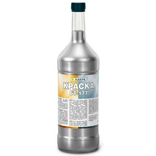Краска БТ-177 Серебрянка 0,5 л (ЛАКРА)