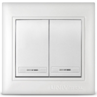 Выключатели UNIVersal Севиль скрытой установки белый